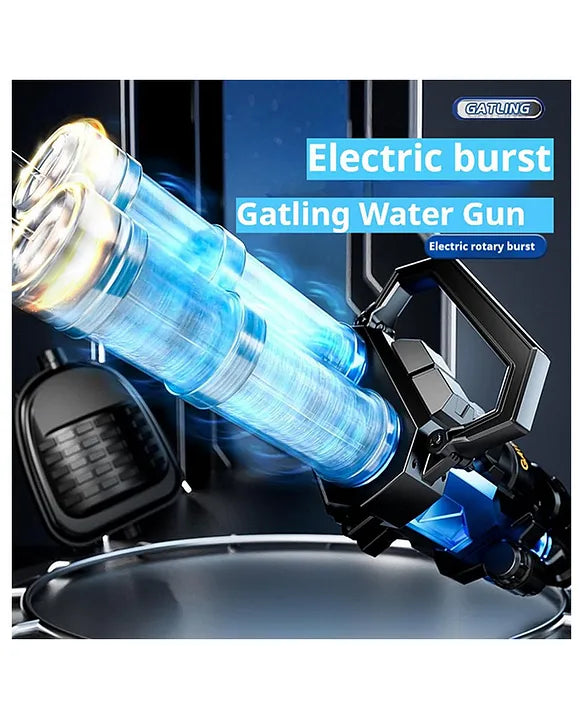 Lumo Brilliant Toys Gatling Electric Water Gun High-Pressure Automatic Rechargeable Long Range Outdoor Water Blaster Toy