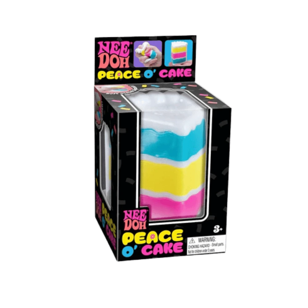 NeeDoh Peace O’ Cake Squishy Fidget Toy Random One (Pack Of 2)