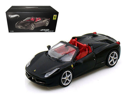 Hotwheels Ferrari 458 Italia Matt Black 1/43 Limited Edition