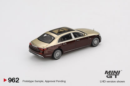 MINI GT Mercedes-Maybach S 680 Gold / Dark Red Metallic