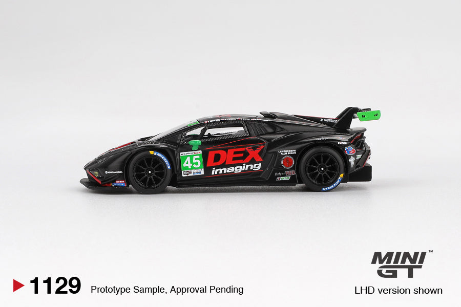 MINI GT Lamborghini Huracán GT3 EVO2 #45 No. 45 DEX Imaging  2024 IMSA Daytona 24 Hrs