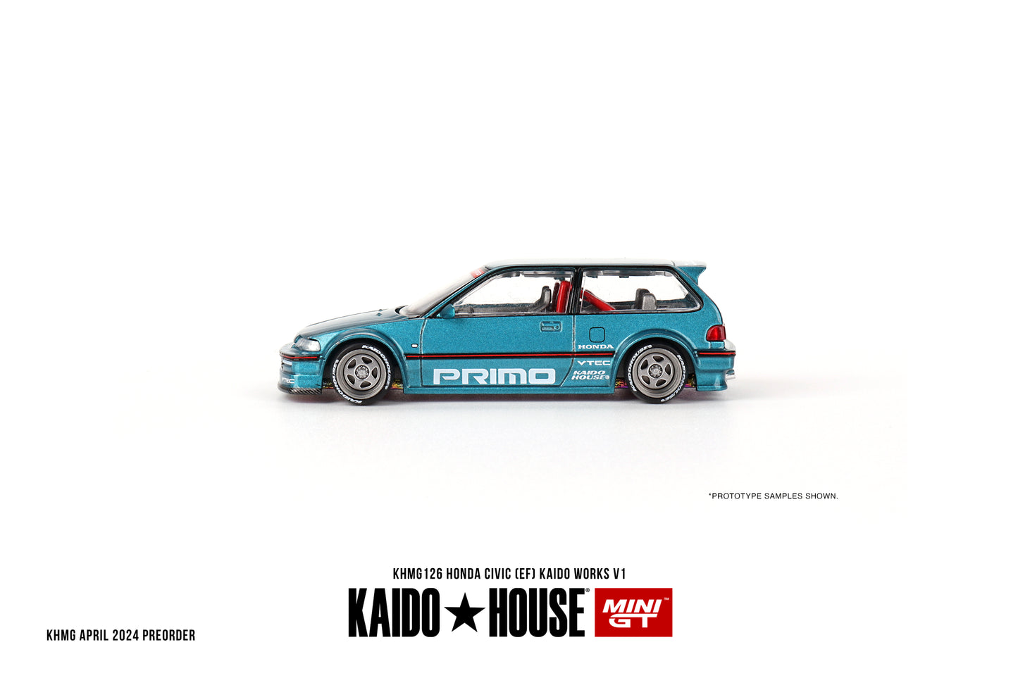 MINI GT Kaido House #126 Honda Civic (EF) Kaido Works V1 1:64