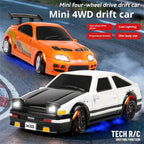 XQ Nano Tech R/C Officially Licensed Supra MK4 Bomex First & Furious 4WD 1:64 Drift Car