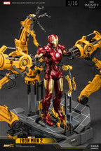 ZD Toys Iron Man 2 (II) - Iron Man Mark 4 (IV) with Suit-Up Gantry Action Collectable Figure