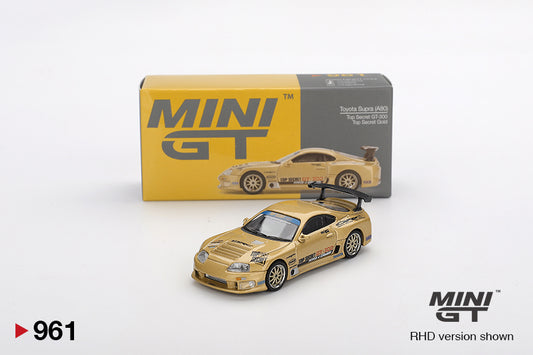 MINI GT Toyota Supra (A80) Top Secret GT-300 Top Secret Gold