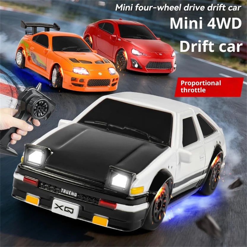 XQ Nano Tech R/C Officially Licensed Trueno AE86 4WD 1:64 Mini Drift Car