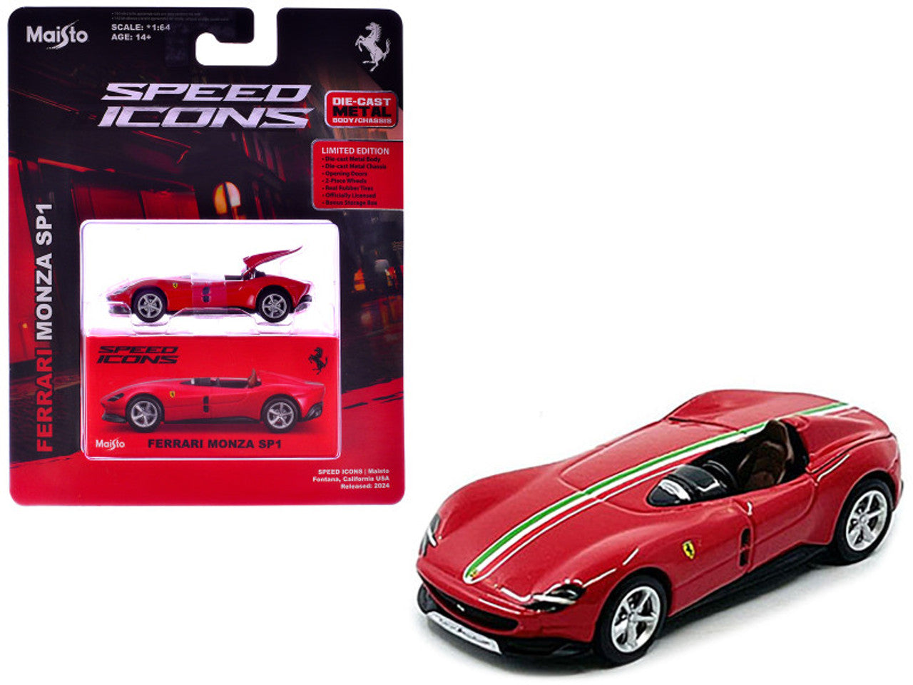 Maisto Speed Icon Ferrari Monza SP1 1:64 Scale