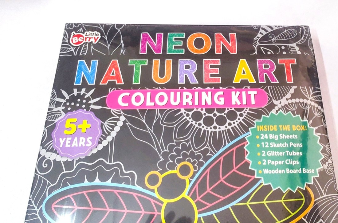 PETERS PENCE NEON NATURE ART COLOURING KIT