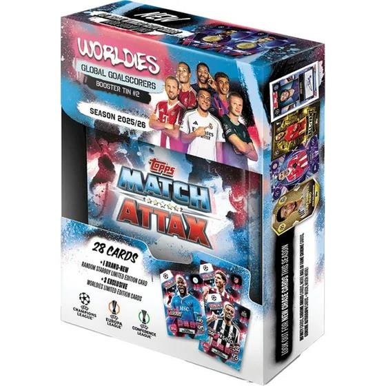 Topps Match Attax Global Goalscorers Booster Tin 2025 26 Cocoland Toys