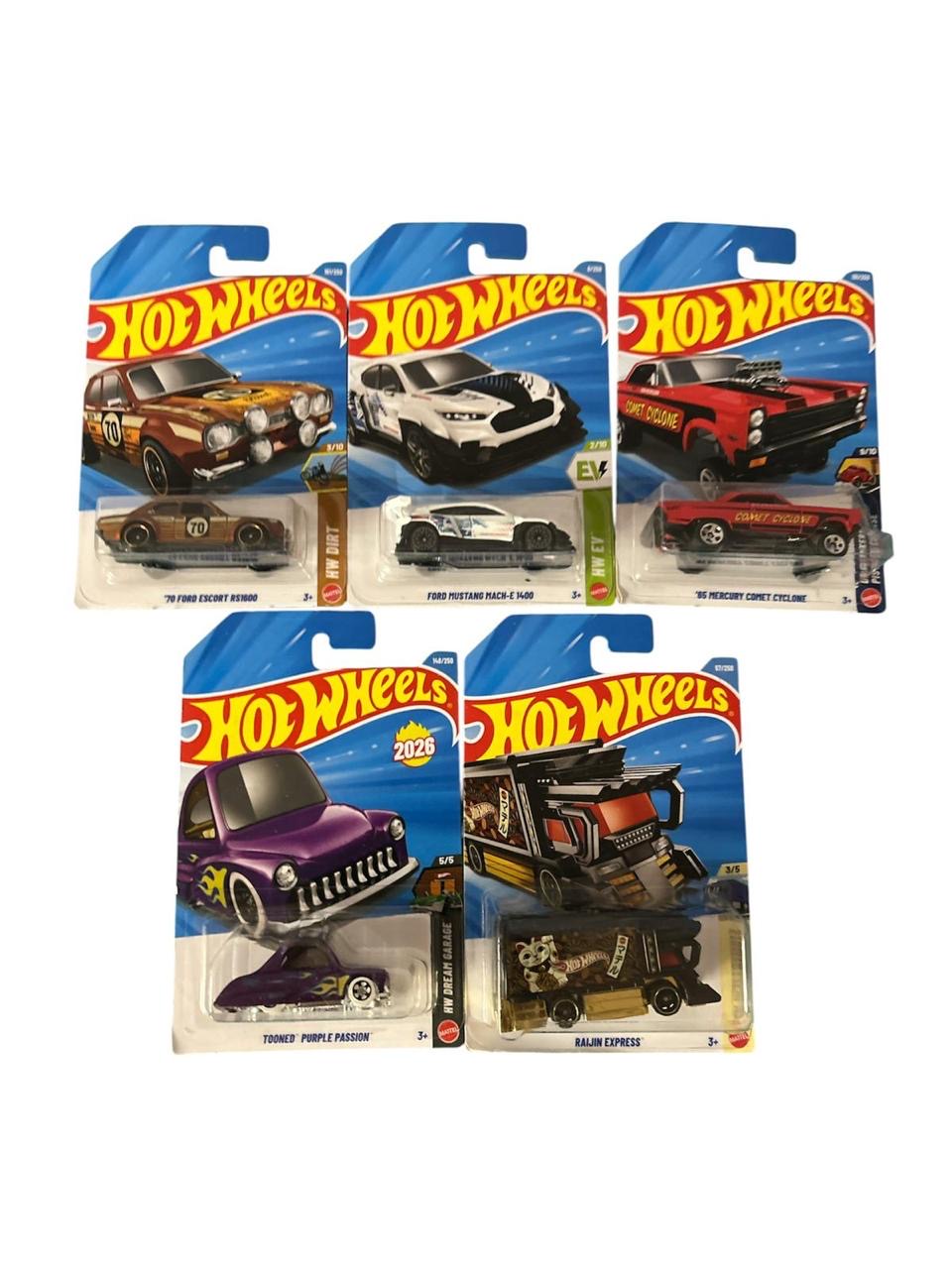 2026 G Case Hotwheels Mainline (Set of 5)