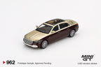 MINI GT Mercedes-Maybach S 680 Gold / Dark Red Metallic