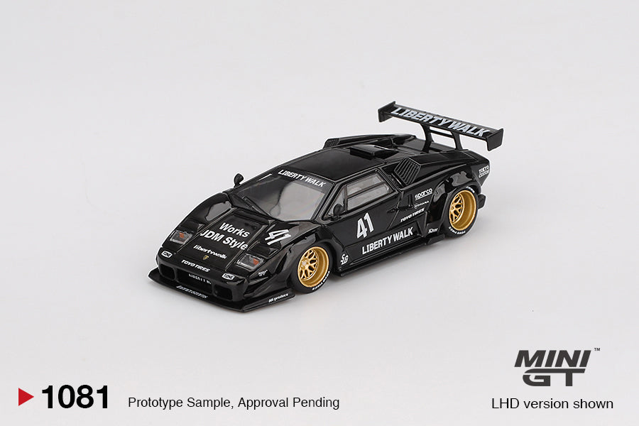 Lamborghini Countach LB-WORKS black diecast model Cocoland Toys