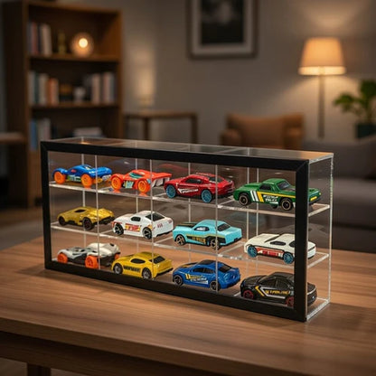 12-Car Diecast Display Case  ( No cars Included )