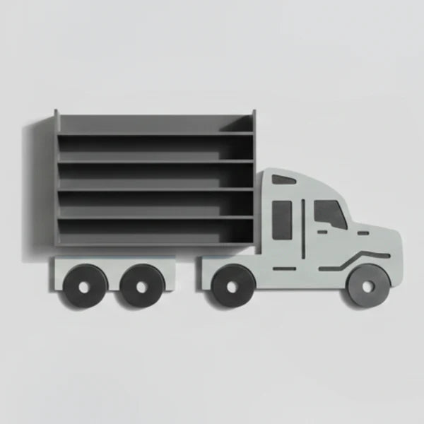 Cocoland Toys white truck diecast display shelf