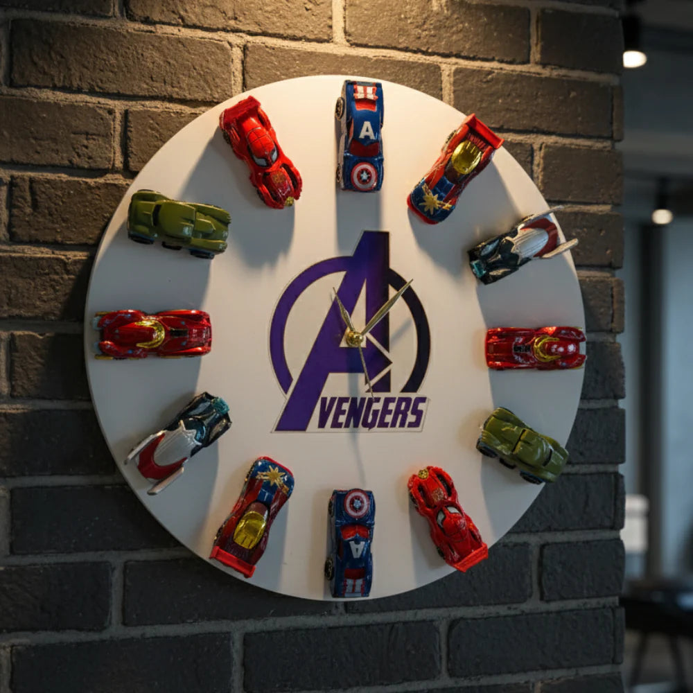 Cocoland Toys Avengers mini car decor wall clock
