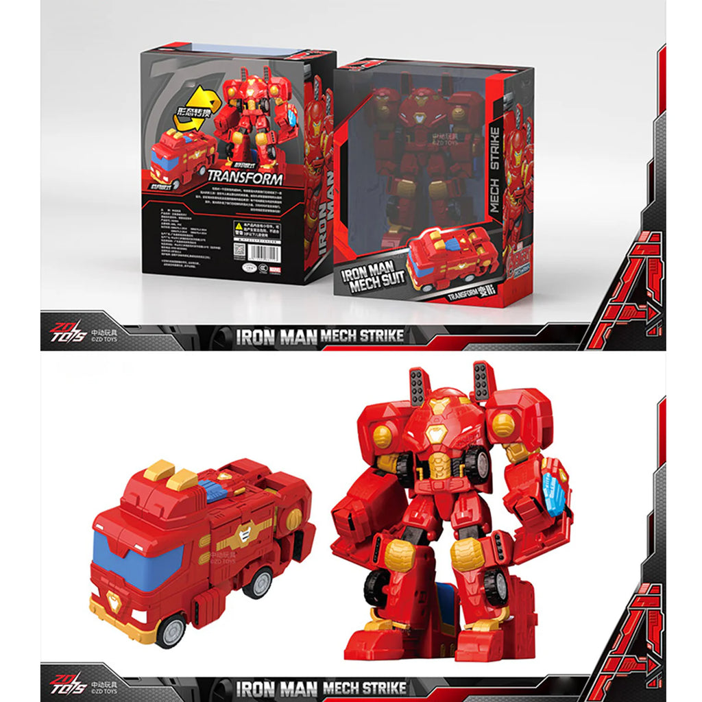 ZD Toys The Avengers Iron Man Transformable Vehicle Car Model