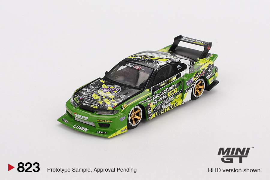 MINI GT Nissan LB-Super Silhouette S15 SILVIA #555 V2 2024 Formula Drift Japan