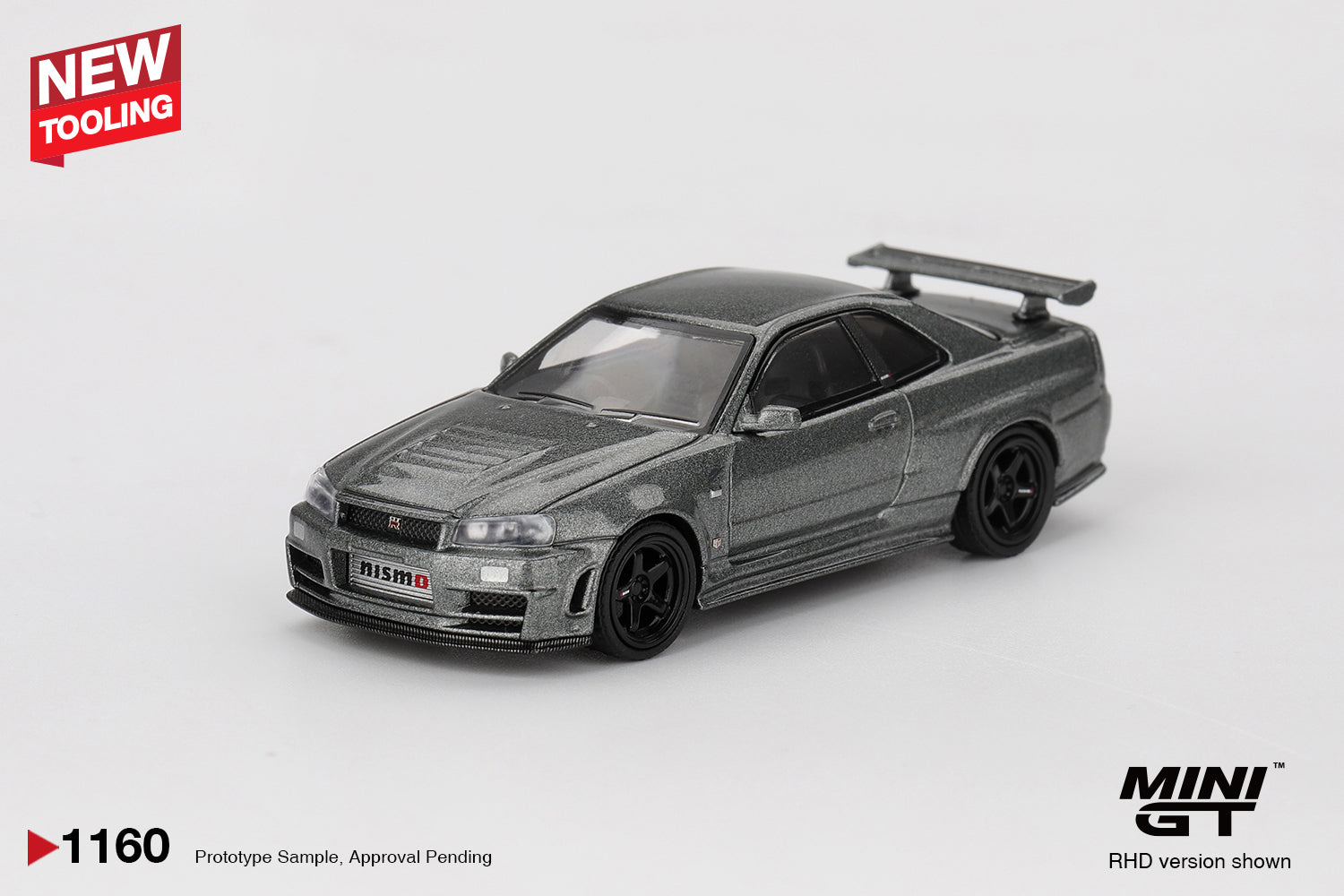 MINI GT Nissan Skyline GT-R Dark Metal Gray (NISMO BNR34 CRS Version)