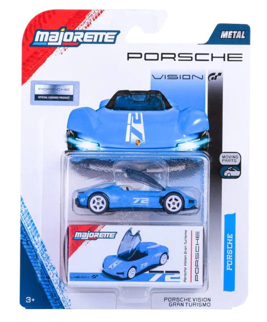 Majorette Porsche Vision Gran Turismo Blue (Majorette Porsche Deluxe Assortment)