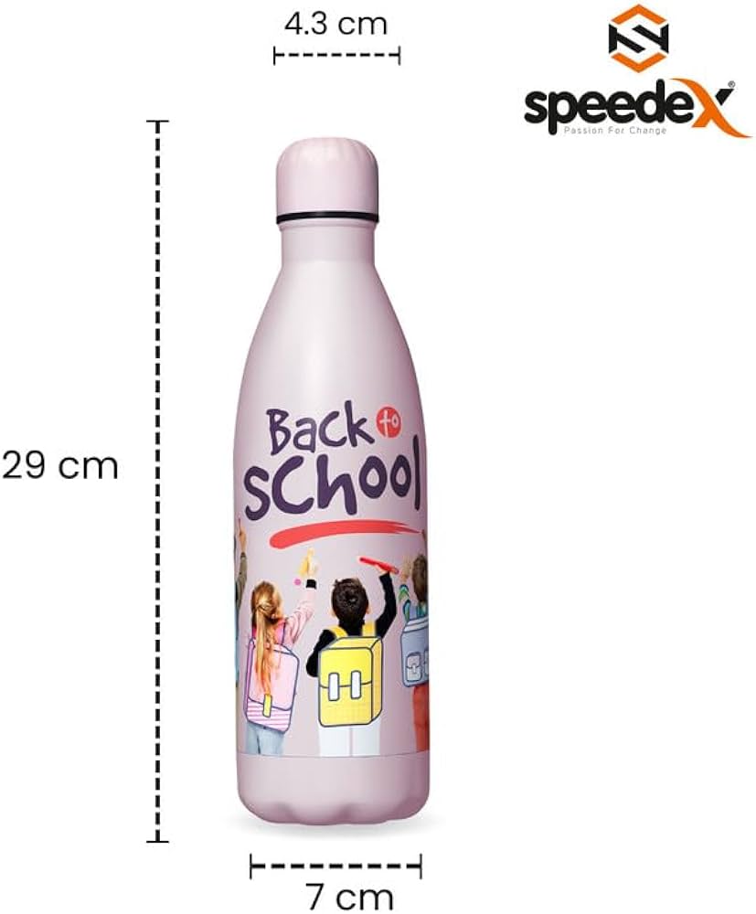 Speedex Thermos Bottle - 500 ML Vacuum Insulated Stainless Steel for Kids