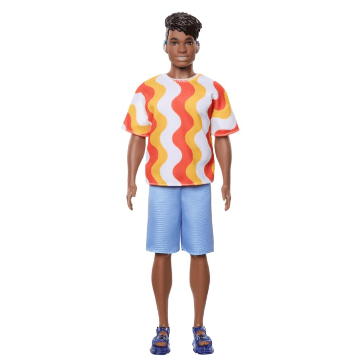 Barbie Ken Fashionista Doll Red and Orange Shirt