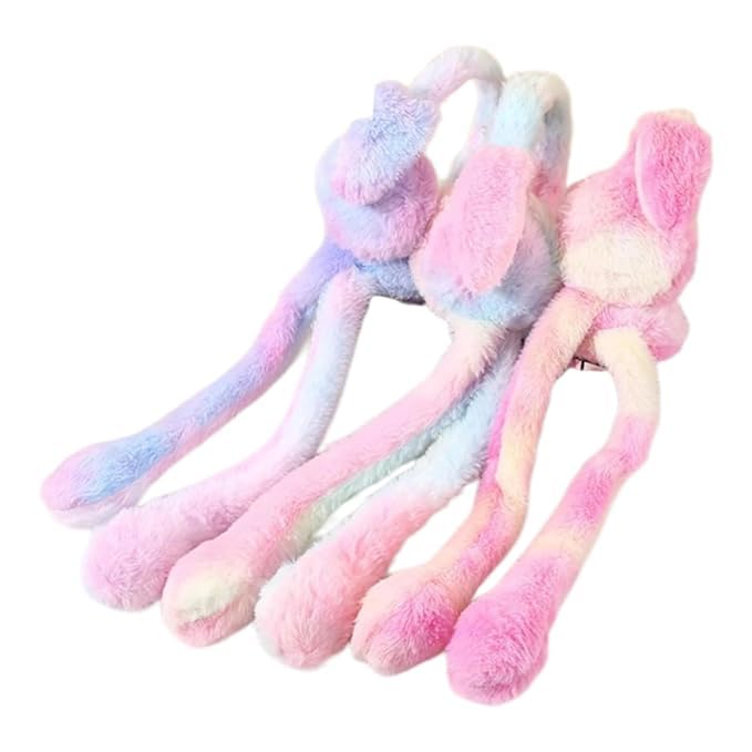 Cute Rabbit Ear Moving Earmuffs for Kids | Warm Plush Winter Headband for Boys & Girls | Soft Cozy Floppy Ear Design  (Chu Chu)