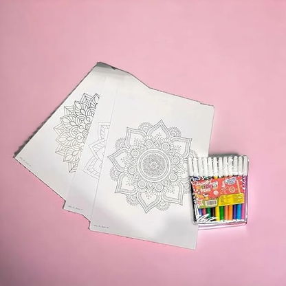 PRATAPSONS 3in1 Art Box for Kids - Mandala Art