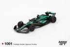 MINI GT Aston Martin AMR24 #18 2024 F1 2024 Bahrain GP Lance Stroll – 1001