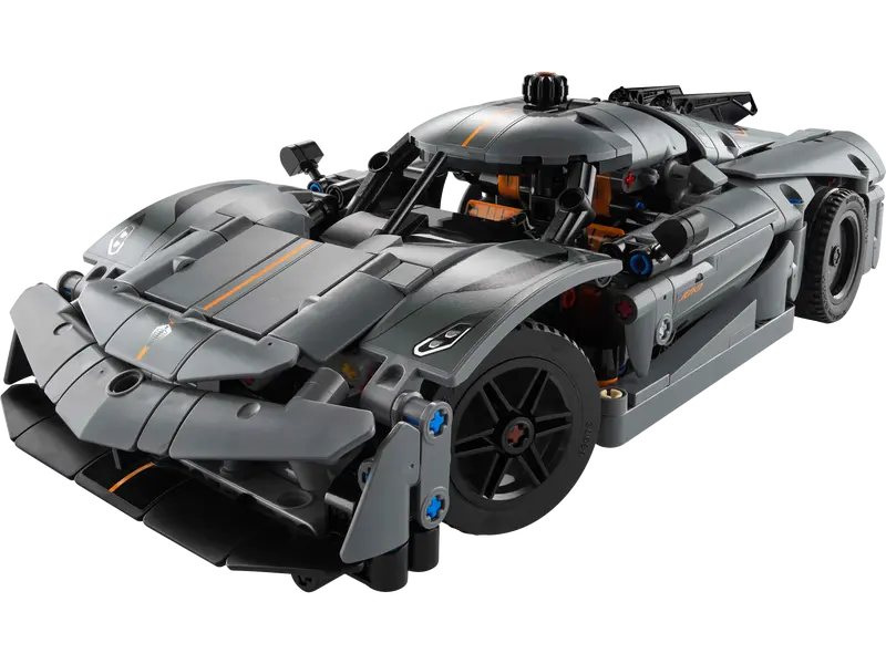 LEGO Technic Koenigsegg Jesko Absolut Grey Hypercar, Sports Car Building Toy Set for Boys and Girls, Vehicle Racing Car for Kids, Buildable Model Kit, Sports Car Toy