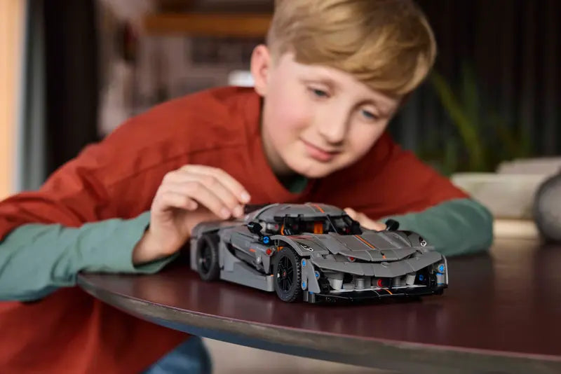 LEGO Technic Koenigsegg Jesko Absolut Grey Hypercar, Sports Car Building Toy Set for Boys and Girls, Vehicle Racing Car for Kids, Buildable Model Kit, Sports Car Toy