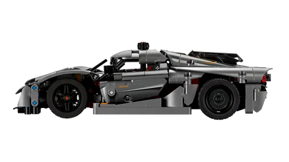 LEGO Technic Koenigsegg Jesko Absolut Grey Hypercar, Sports Car Building Toy Set for Boys and Girls, Vehicle Racing Car for Kids, Buildable Model Kit, Sports Car Toy