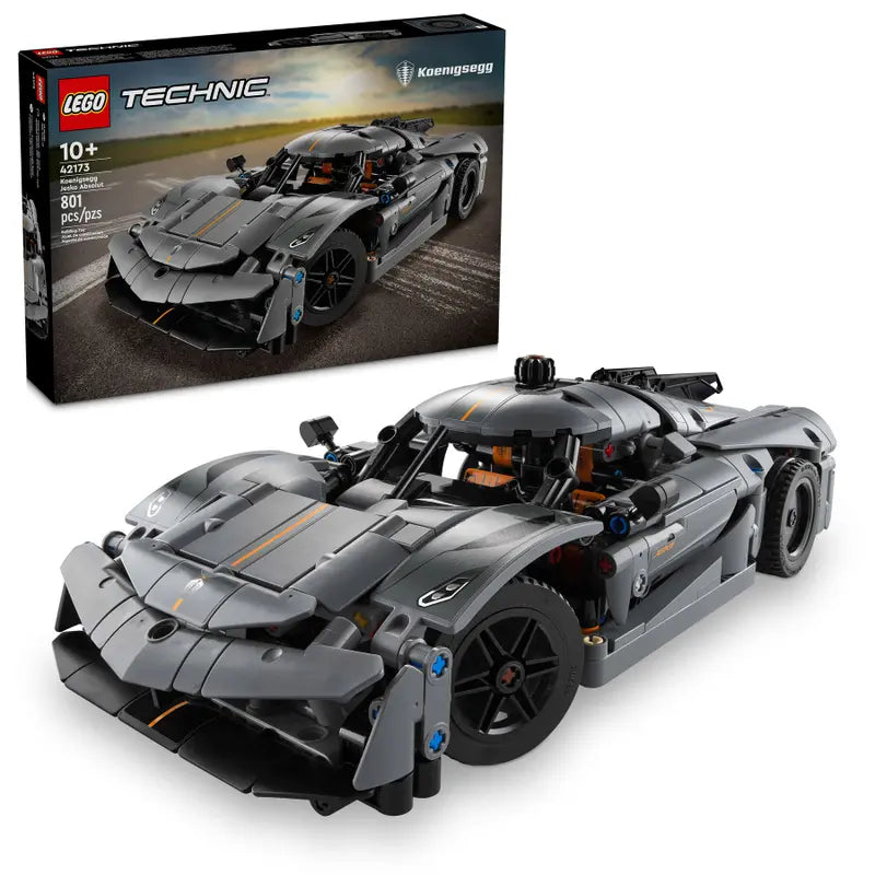 LEGO Technic Koenigsegg Jesko Absolut Grey Hypercar, Sports Car Building Toy Set for Boys and Girls, Vehicle Racing Car for Kids, Buildable Model Kit, Sports Car Toy