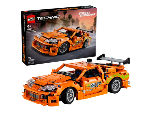 LEGO Technic Fast and Furious Toyota Supra MK4 Toy Car Model Kit 42204 Building Blocks Toys for 9+ Gift for Boys and Girls