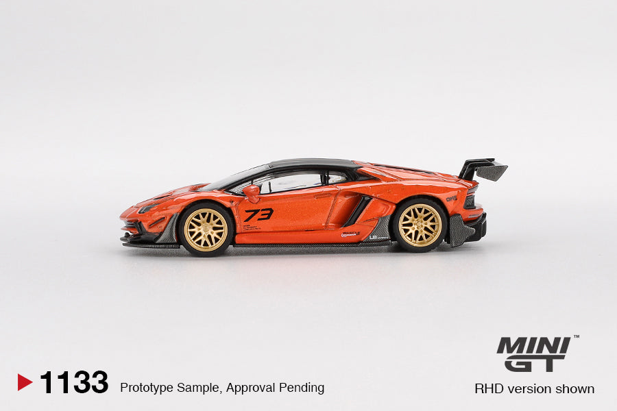 MINI GT LB★WORKS Lamborghini Aventador Limited Edition Orange MDX 2025 Blister