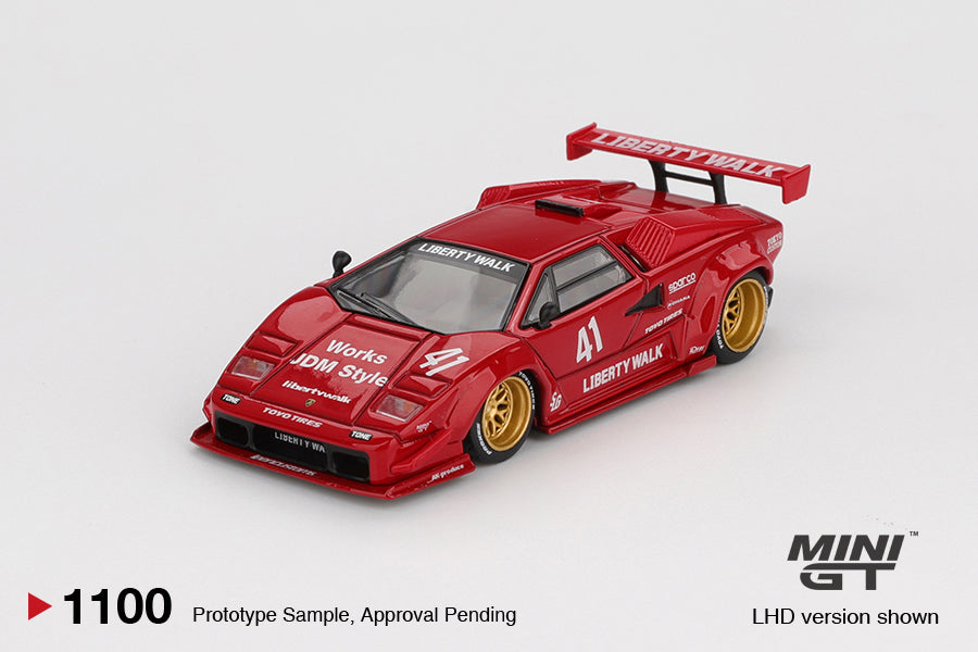 Mini GT Lamborghini Countach LB-WORKS Red
