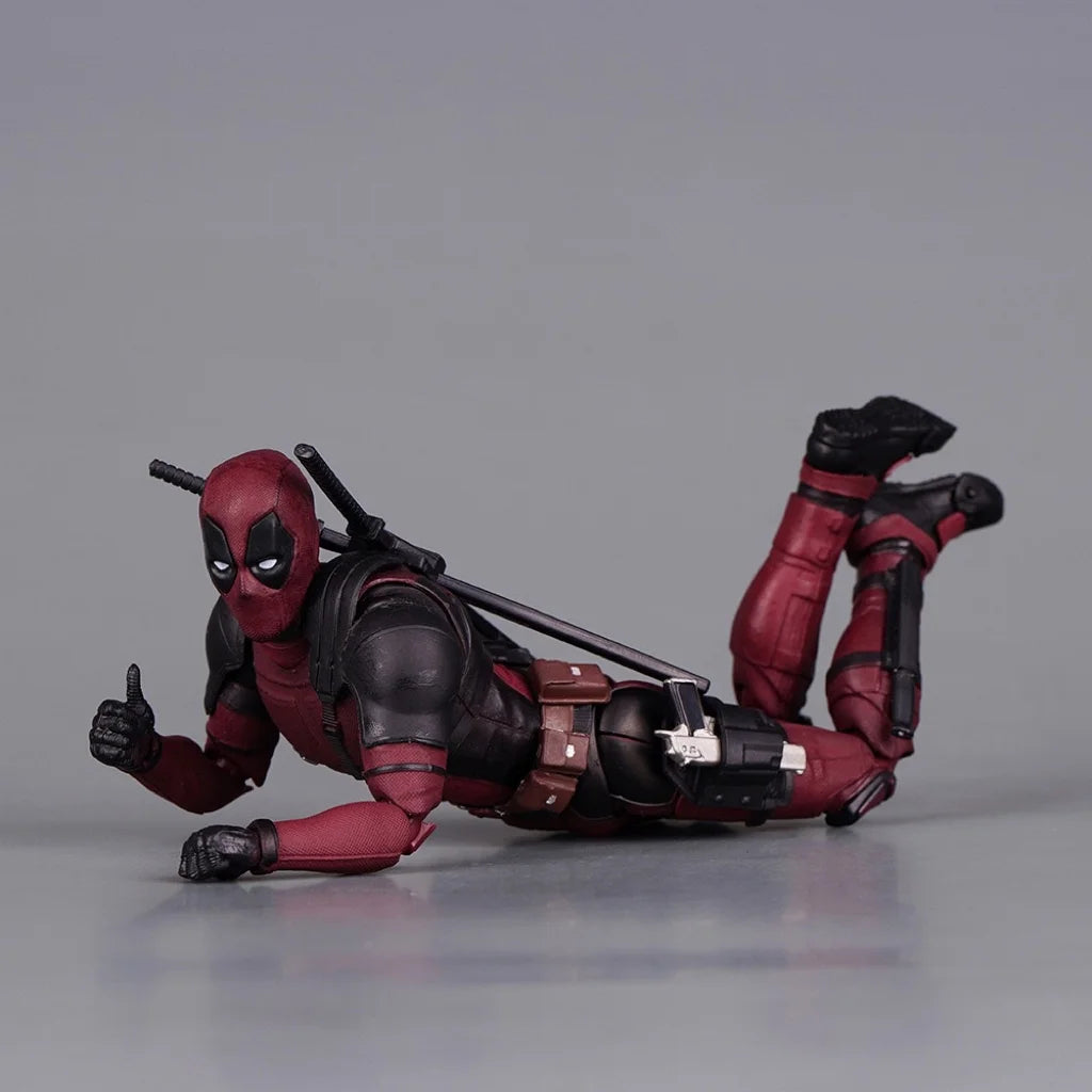 New Deadpool Action Figure Model Fully Body Movable Replacement Masks, Gloves, Weapons Exquisite Gift Box Set