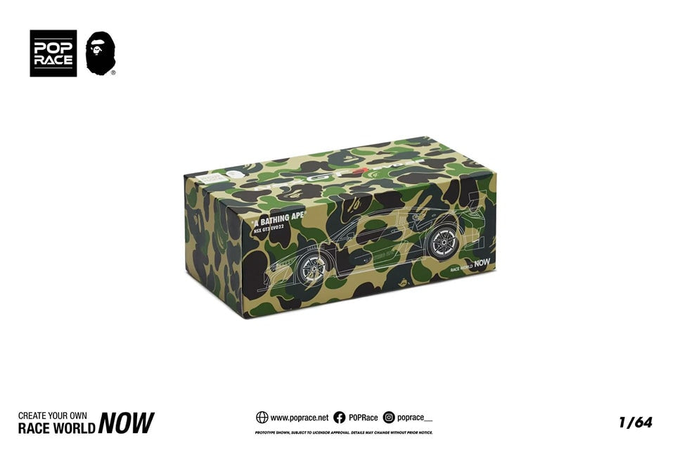 POPRACE x BAPE 1:64 HONDA NSX GT3 EVO22BAPE