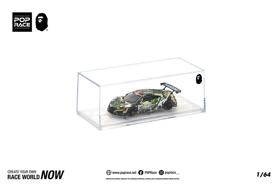POPRACE x BAPE 1:64 HONDA NSX GT3 EVO22BAPE