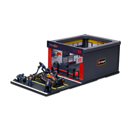 Bburago F1 Red Bull Racing RB20 2024 Pit Pass Diorama Sergio Perez 1/43 Scale