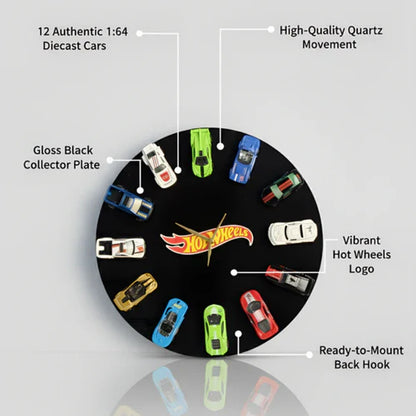 Premium Hotwheels Acrylic Diecast Clock