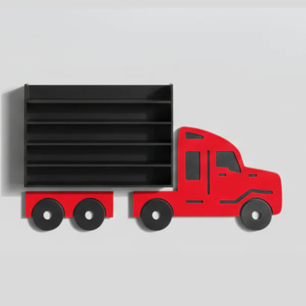 Cocoland Toys red truck-shaped diecast display rack