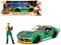 Jada Toys Hollywood Rides 1:24 Street Fighter Cammy & 1969 Chevrolet Corvette Stingray ZL1 diecast