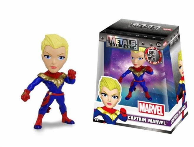 Marvel 4" Metals Diecast Captain Marvel Action Figure