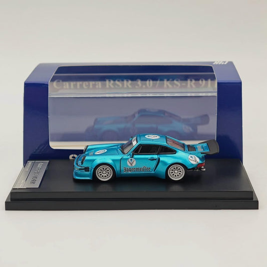Street Weapon SW 1/64 Carrera RSR 3.0/KS-R 911 Blue Diecast