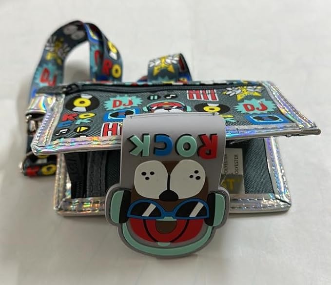 3D Dog Print Kids Wallet for Girls Boys | Trifold Canvas Wallet for Kids