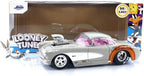 Jada Looney Tunes 1:24 1957 Chevrolet Corvette Die-cast Car & 2.75" Bugs Bunny Figure
