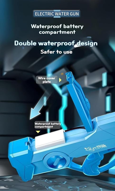 Electric Water Gun Ultra-Large Water Blaster for Adults/Kids | Automatic Water Absorption,Ideal for Holi Water Gun Pool & Beach Fun