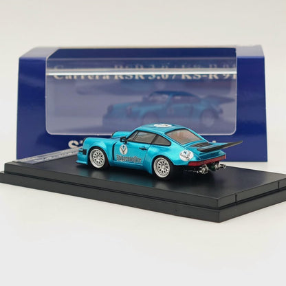 Street Weapon SW 1/64 Carrera RSR 3.0/KS-R 911 Blue Diecast
