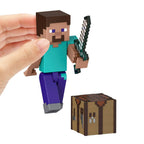 Mattel Minecraft Action Figure & Accessories 2-Pack With Steve Collectible Toy Set