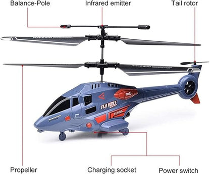 Helicopter Remote Control Aircraft with Gyroscope and Helicopter. Indoor Mini Remote Control Aircraft Suitable for Children and Adults